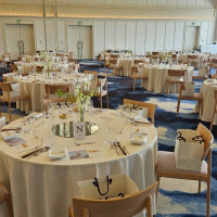 大会場。人数が多くない場合は広すぎるかも。