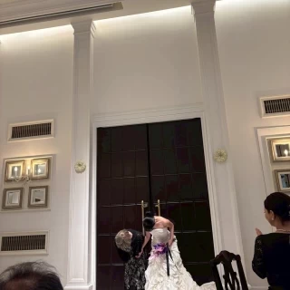 お色直し前の最後の退場