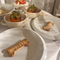 わんちゃん用のコース料理です。