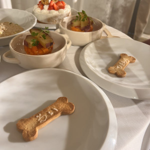 わんちゃん用のコース料理です。|764560さんのST.MARGARET WEDDING（セント・マーガレット ウエディング）の写真(2505389)