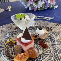 料理、デザートプレート