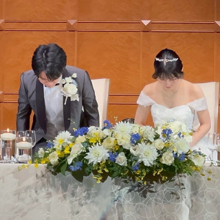 披露宴の始まり