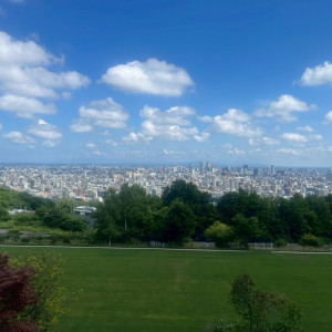 挙式から見える景色です。|764735さんのジャルダン・ドゥ・ボヌールの写真(2506455)