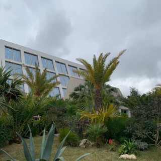 ガーデンとチャペル全景。