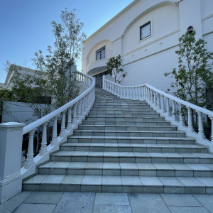 外階段下からの景色広角写真|764923さんのAILE d'ANGE garden（エル・ダンジュ ガーデン）の写真(2507266)
