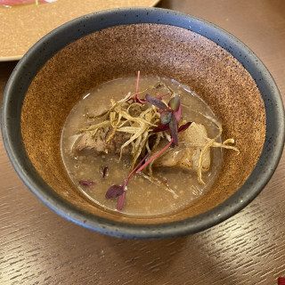 胡桃イベリコ豚の茶碗蒸し