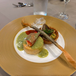 コース料理の魚料理です。|765084さんの定禅寺ガーデンヒルズ迎賓館/FIVESTAR WEDDINGの写真(2581988)