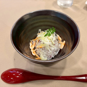 コース料理のお茶漬けです。|765084さんの定禅寺ガーデンヒルズ迎賓館/FIVESTAR WEDDINGの写真(2581987)