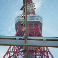 挙式会場から見える東京タワー