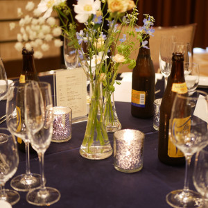 披露宴会場テーブルの花|765096さんのThe Place of Tokyo（ザ プレイス オブ トウキョウ）の写真(2507979)