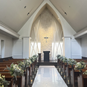 白を基調としたチャペルです|765101さんの定禅寺ガーデンヒルズ迎賓館/FIVESTAR WEDDINGの写真(2507985)