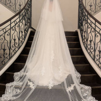 花嫁、ブーケあり