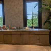 窓から大阪城の緑が見えました