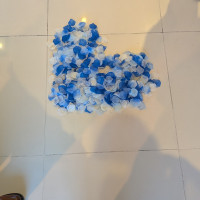 フラワーシャワーでハート