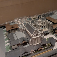 建物の模型がありました、広いです