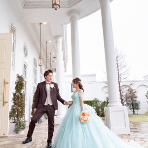 庭での撮影|765135さんのアーククラブ迎賓館(新潟)/テイクアンドギヴ・ニーズウェディングの写真(2508267)