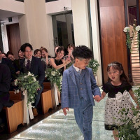 リングガール、ボーイを子供にしてもらいました