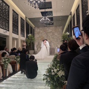 凄く素敵な挙式会場でした|765154さんのカノビアーノ福岡の写真(2508733)