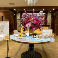 6Fウェルカムスペース。真ん中の花は常設
