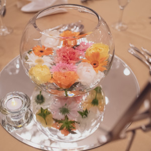 お水に浮かぶお花が可愛くてこれにしました|765223さんのディアステージつくばフォレストテラスの写真(2508684)