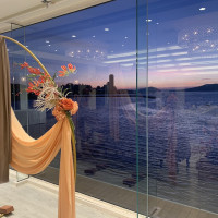 シービュー、夕陽がみえる会場