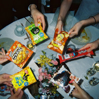 お菓子まき、ゲストに喜んでもらえました