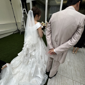 挙式会場（ガーデン）|765327さんのアールベルアンジェ堺の写真(2599578)