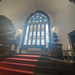 チャペルにて、一列目の席から撮った写真|765329さんのST.MARGARET WEDDING（セント・マーガレット ウエディング）の写真(2508930)