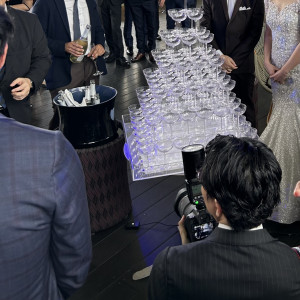 シャンパンタワーの演出|765348さんのCÉ LA VI TOKYO（セラヴィ東京）の写真(2511626)