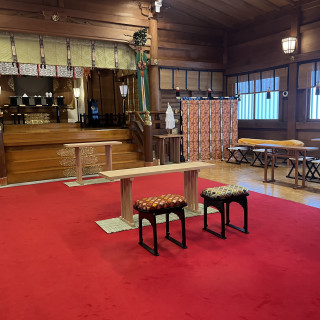 新郎新婦の席