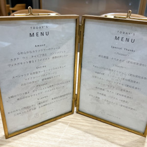 試食時のメニュー|765459さんのMAISON 8（メゾンエイト）の写真(2545359)