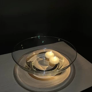 新郎新婦をイメージしたキャンドル