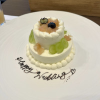 プチウェディングケーキ。美味しかった