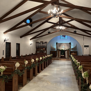 チャペルの中|765463さんのロックハート城ウエディングの写真(2557726)