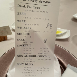 飲み放題のドリンクサービス|765468さんのノートルダム神戸/FIVESTAR WEDDINGの写真(2509789)