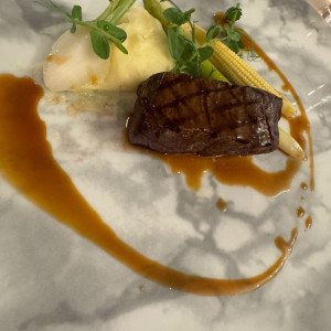 お肉料理。お肉の種類は試食で選びました|765469さんのAngepatio(アンジェパティオ)の写真(2542164)