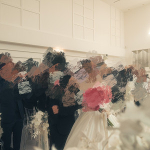 白を基調とした可愛らしい挙式会場|765515さんのアールベルアンジェ富山の写真(2520776)