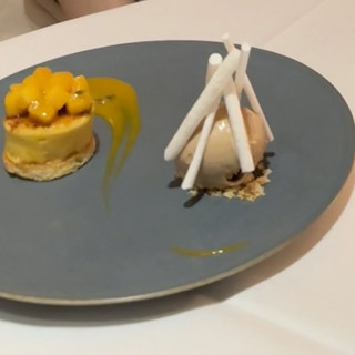 コースのデザート