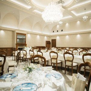 あらゆるテーブルの置き方ができそうでした|765536さんのリストランテASO (ひらまつウエディング)の写真(2510212)