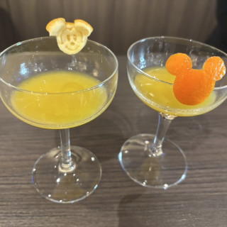 ウェルカムパーティーでの生搾りジュース