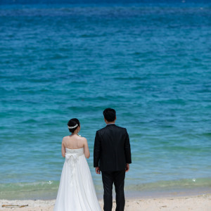 ロケーション撮影（海）|765558さんの白の教会/アールイズ・ウエディングの写真(2599097)