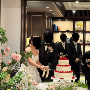 ケーキカット|765583さんのフォーチュンガーデン京都（FORTUNE GARDEN KYOTO）の写真(2510749)