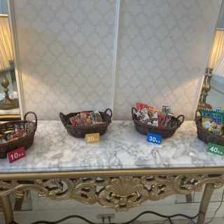ウェルカムスペースです
お菓子を配りました