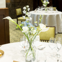 ナチュラルな雰囲気の花が合いました