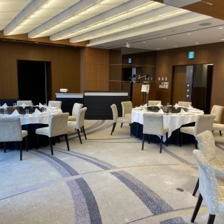 披露宴。後方エリア。