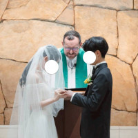 指輪交換です