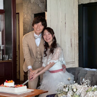 ケーキ入刀しました！