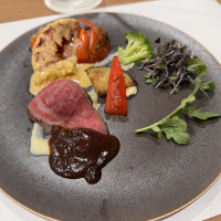 メイン(お肉とエビ)