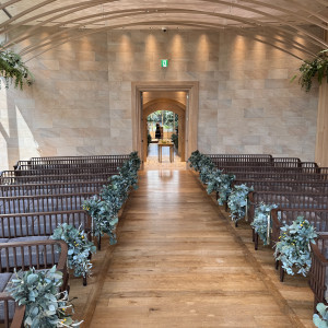 挙式会場新郎新婦からゲスト席の見え方|765785さんのampersand By LAGUNAVEIL ATELIER（アンパサンド）の写真(2516308)