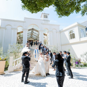 フラワーシャワー大階段|765846さんのアニヴェルセル 立川の写真(2550953)